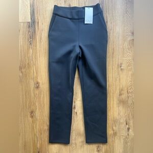 Workout 4-Way Stretch Skinny Trousers The Fold London Navy | UK 8 US 4 | NWT